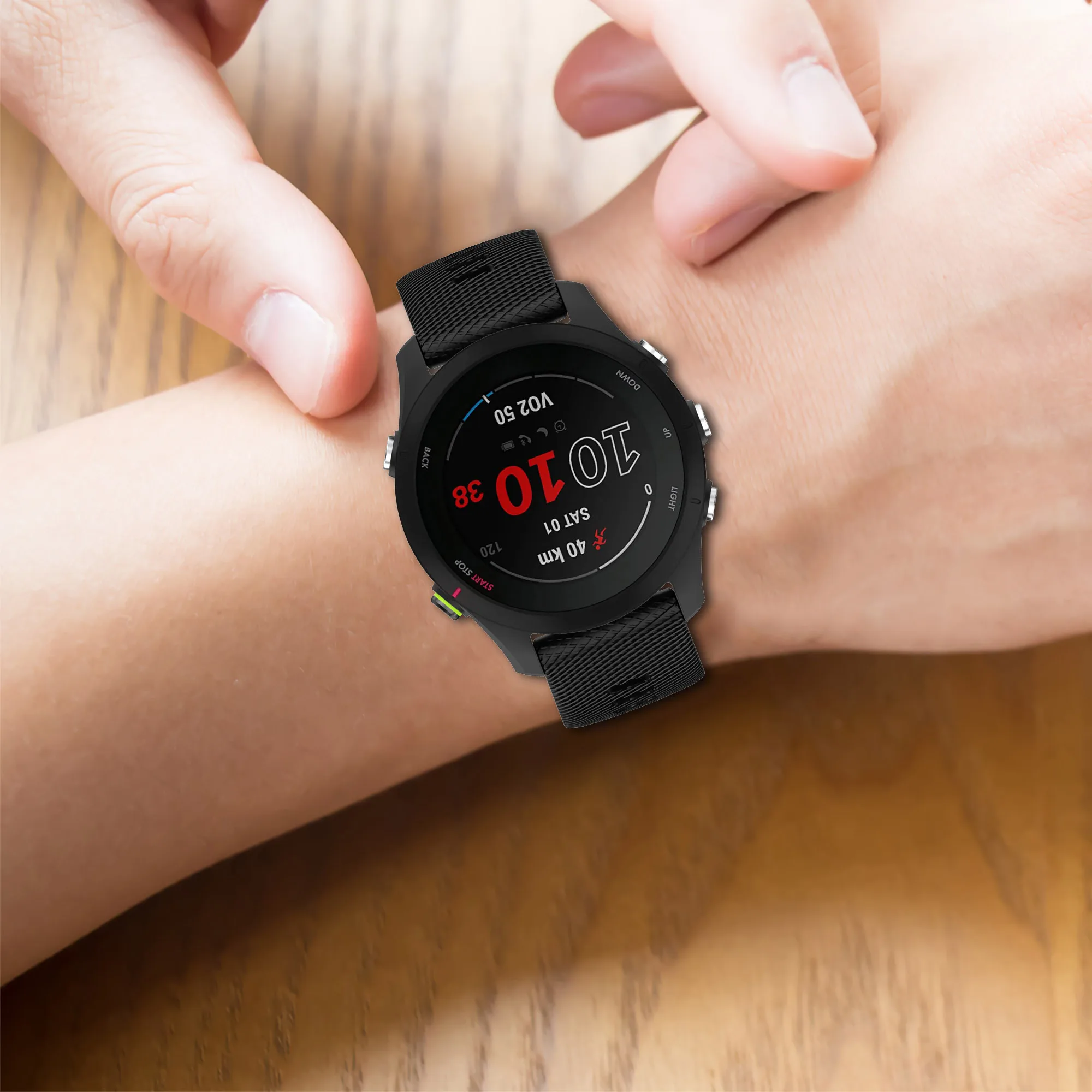 Silicone Wrist Strap For Garmin Forerunner 255 265 255S 265S 165 55 645 Venu 3 3S 2 Plus Vivoactive 5 Smart Watch Band Bracelet