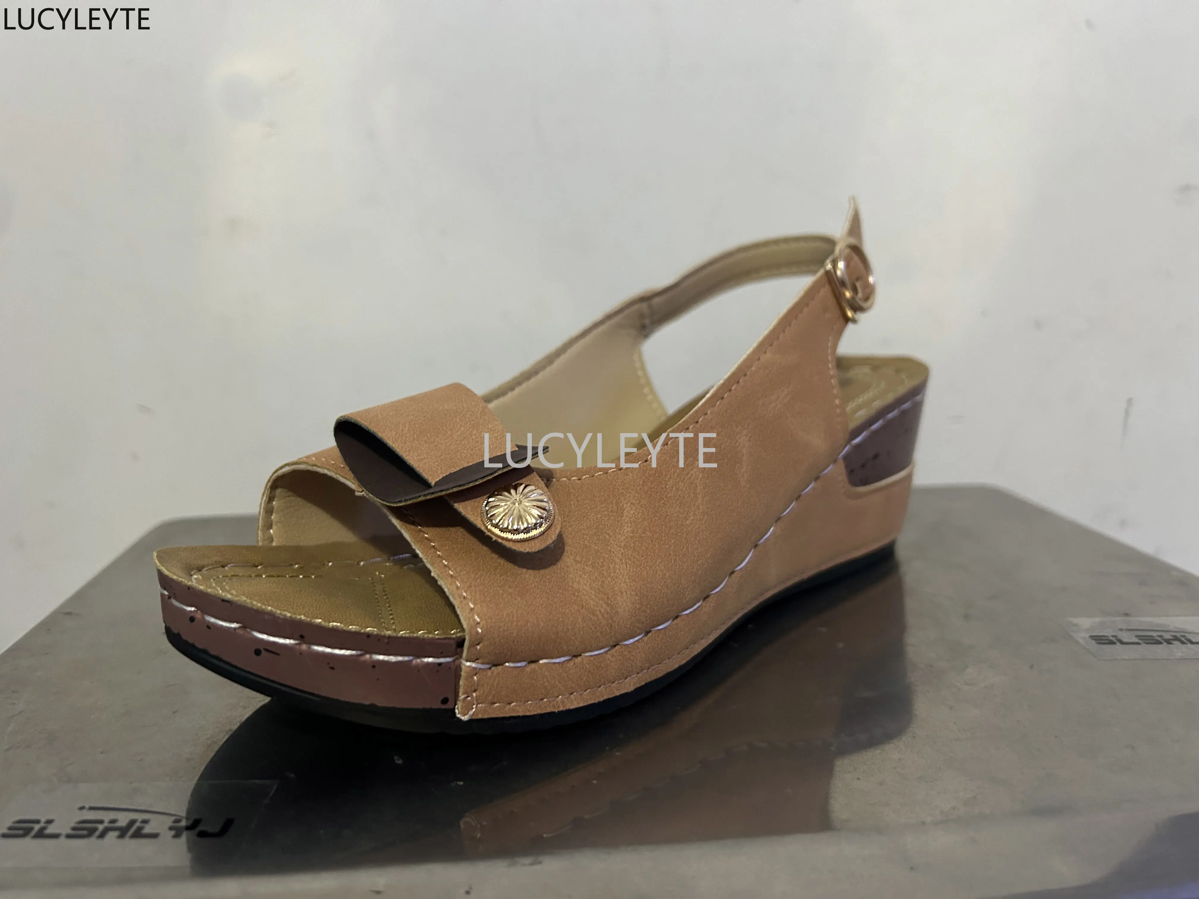 2023 Women Dance Orthopedic Slippers Corrector Walking Sandals Open Toe Summer Shoes Vintage Low Heels Female Platform Shoes