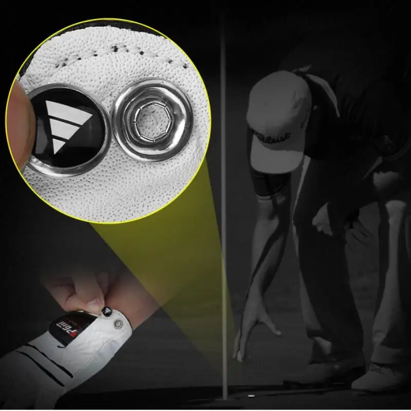 Men Golf Gloves White Breathable Kid-lambskin Genuine Leather Sport Hand Glove Wear Single Left Right Handed Batting ST022