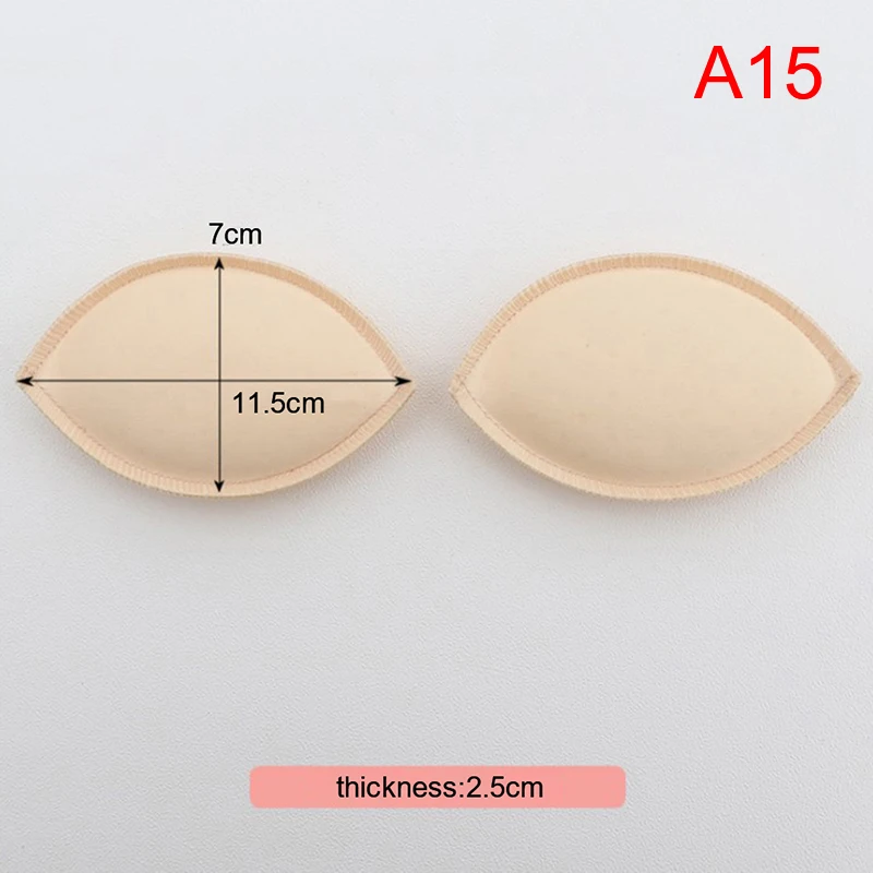 1 Pair Women Intimates Accessories Sponge Swimsuit Breast Push Up Bra Padding Chest Enhancers Bra Foam Insert Chest Cup
