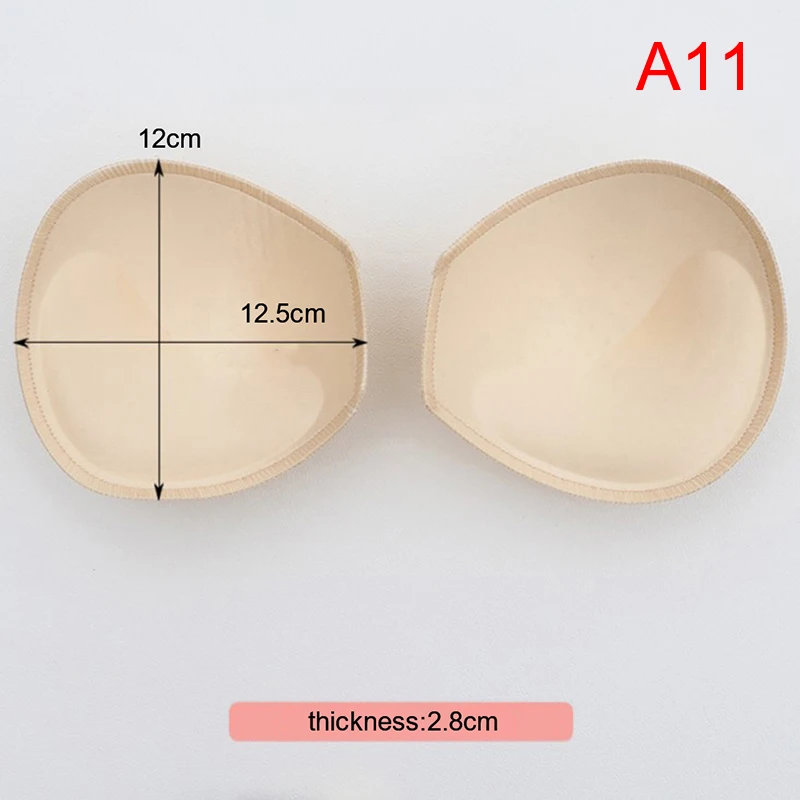 1 Pair Women Intimates Accessories Sponge Swimsuit Breast Push Up Bra Padding Chest Enhancers Bra Foam Insert Chest Cup