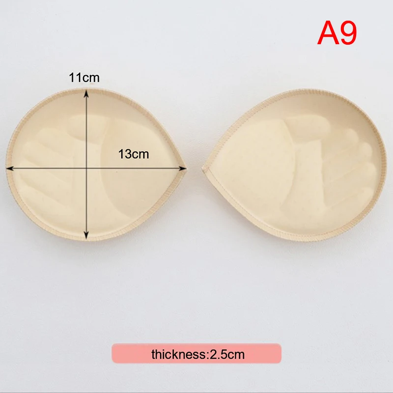 1 Pair Women Intimates Accessories Sponge Swimsuit Breast Push Up Bra Padding Chest Enhancers Bra Foam Insert Chest Cup