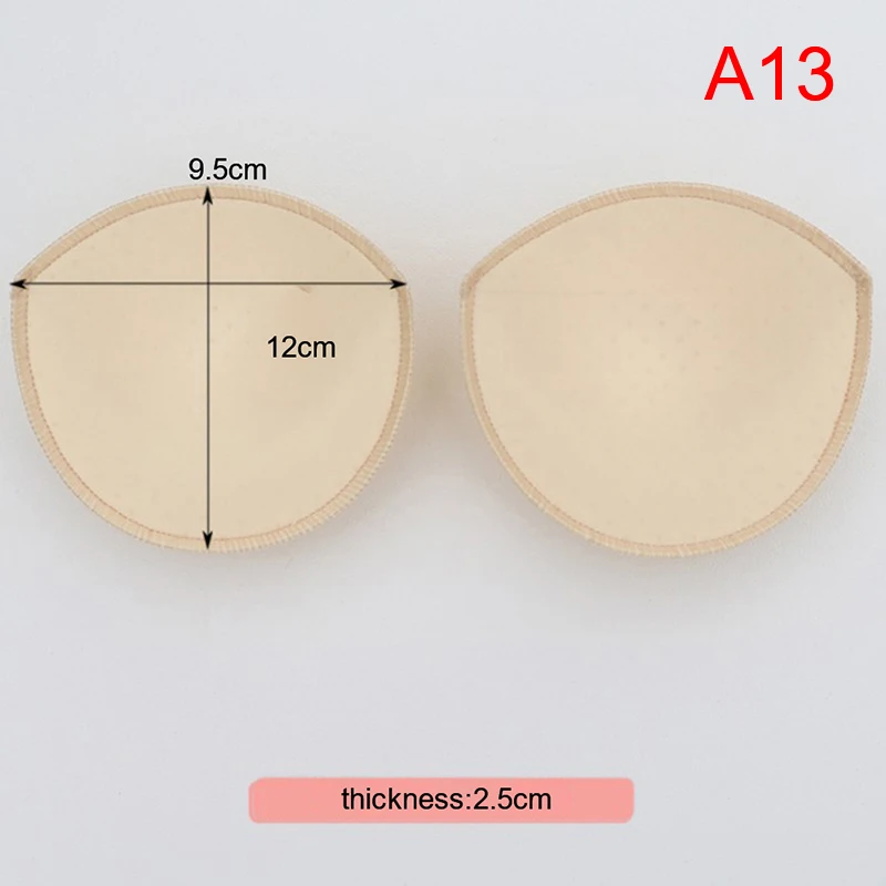 1 Pair Women Intimates Accessories Sponge Swimsuit Breast Push Up Bra Padding Chest Enhancers Bra Foam Insert Chest Cup