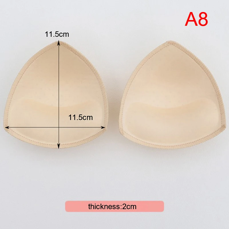 1 Pair Women Intimates Accessories Sponge Swimsuit Breast Push Up Bra Padding Chest Enhancers Bra Foam Insert Chest Cup