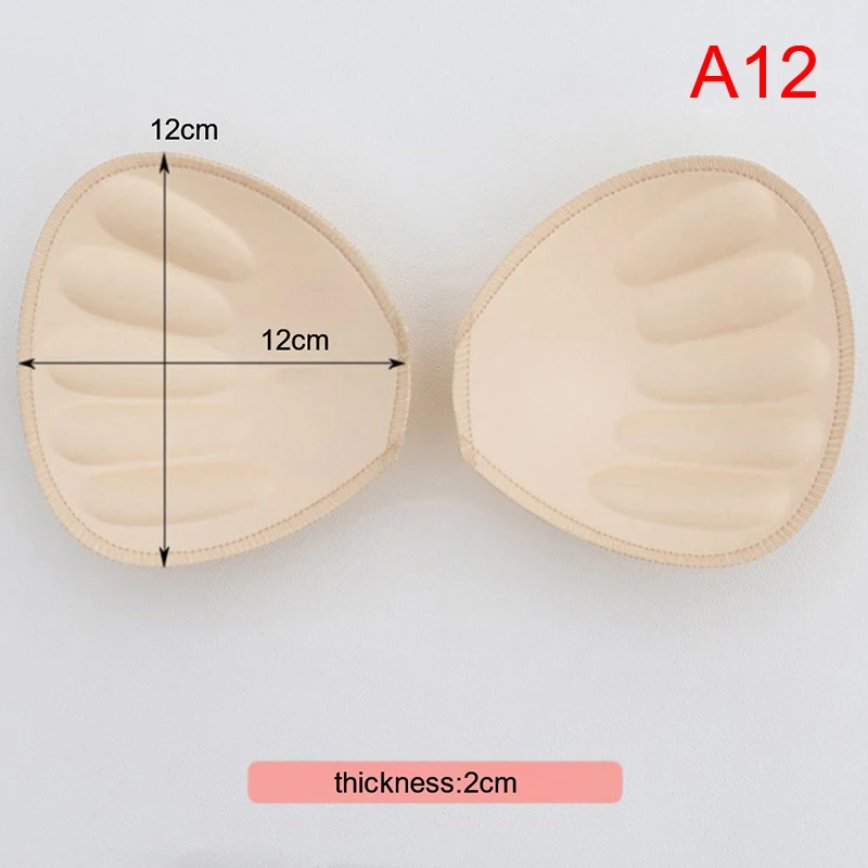 1 Pair Women Intimates Accessories Sponge Swimsuit Breast Push Up Bra Padding Chest Enhancers Bra Foam Insert Chest Cup