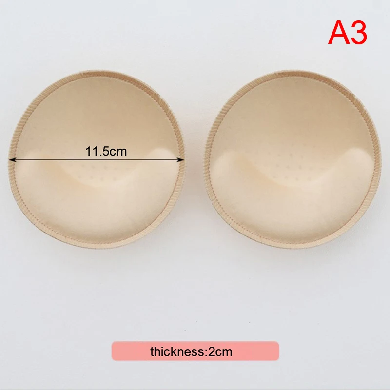 1 Pair Women Intimates Accessories Sponge Swimsuit Breast Push Up Bra Padding Chest Enhancers Bra Foam Insert Chest Cup