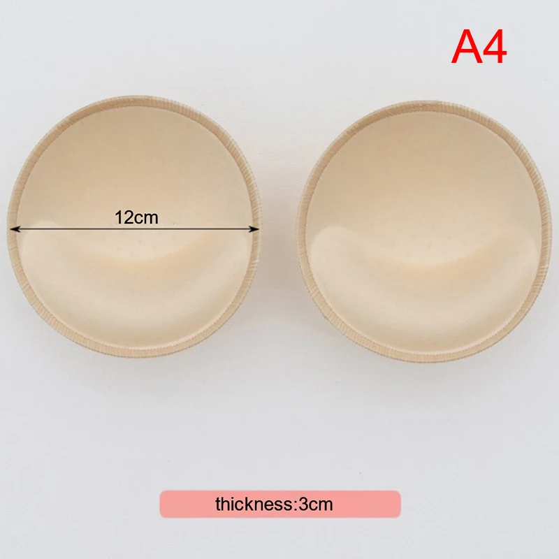 1 Pair Women Intimates Accessories Sponge Swimsuit Breast Push Up Bra Padding Chest Enhancers Bra Foam Insert Chest Cup