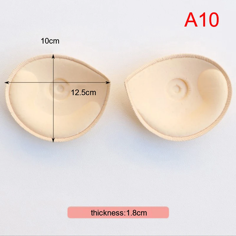 1 Pair Women Intimates Accessories Sponge Swimsuit Breast Push Up Bra Padding Chest Enhancers Bra Foam Insert Chest Cup