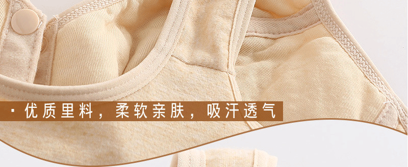 Comfortable Soft Cotton Bra Women Front Closure Camisole Bras Big Size 36-46 AB Cup Middle Age Women Everyday UnderWear