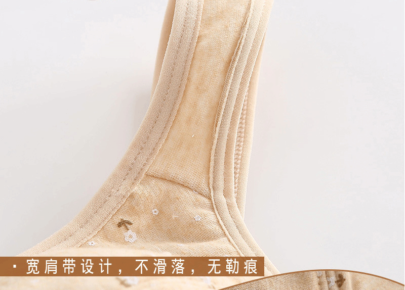 Comfortable Soft Cotton Bra Women Front Closure Camisole Bras Big Size 36-46 AB Cup Middle Age Women Everyday UnderWear
