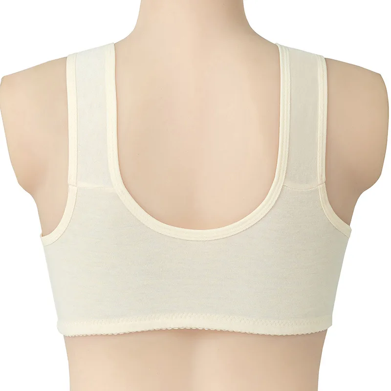 Comfortable Soft Cotton Bra Women Front Closure Camisole Bras Big Size 36-46 AB Cup Middle Age Women Everyday UnderWear