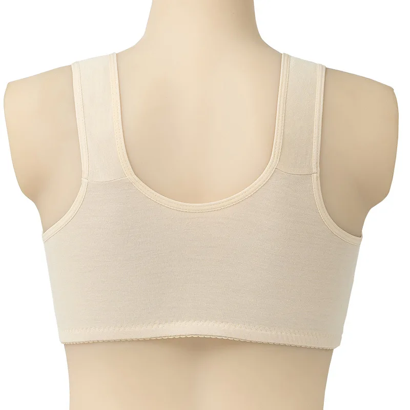 Comfortable Soft Cotton Bra Women Front Closure Camisole Bras Big Size 36-46 AB Cup Middle Age Women Everyday UnderWear