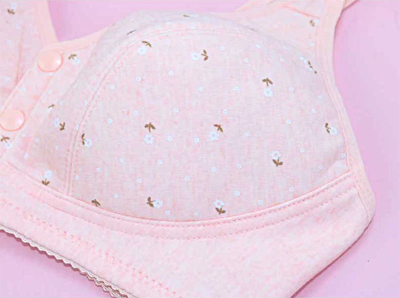 Comfortable Soft Cotton Bra Women Front Closure Camisole Bras Big Size 36-46 AB Cup Middle Age Women Everyday UnderWear