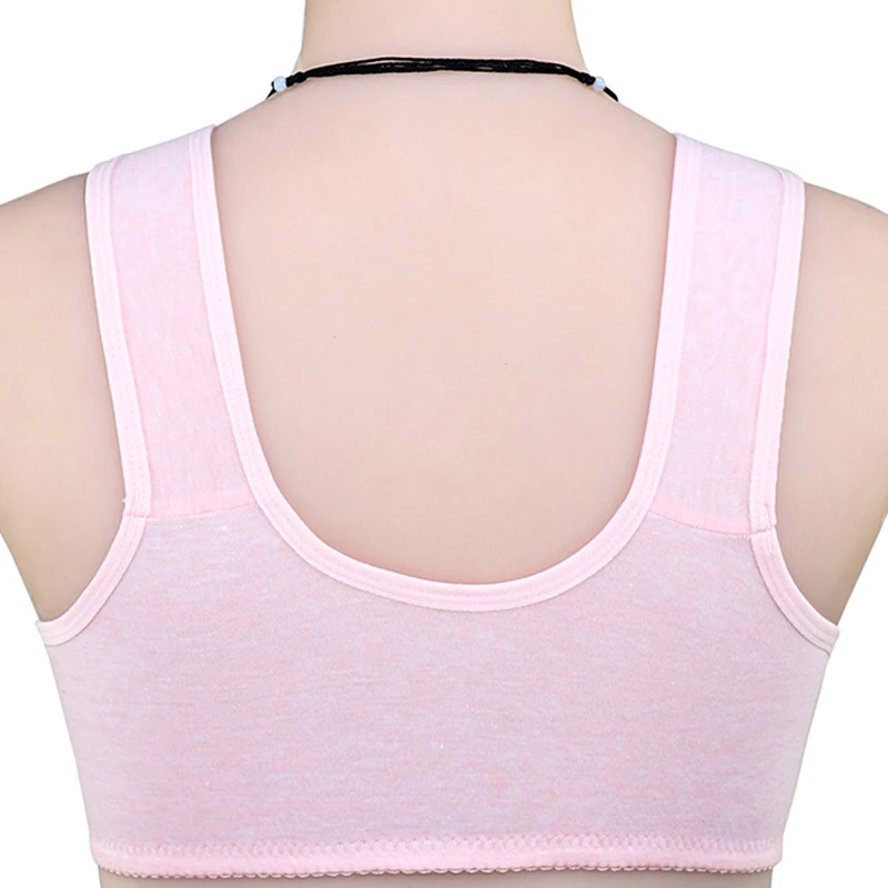 Comfortable Soft Cotton Bra Women Front Closure Camisole Bras Big Size 36-46 AB Cup Middle Age Women Everyday UnderWear