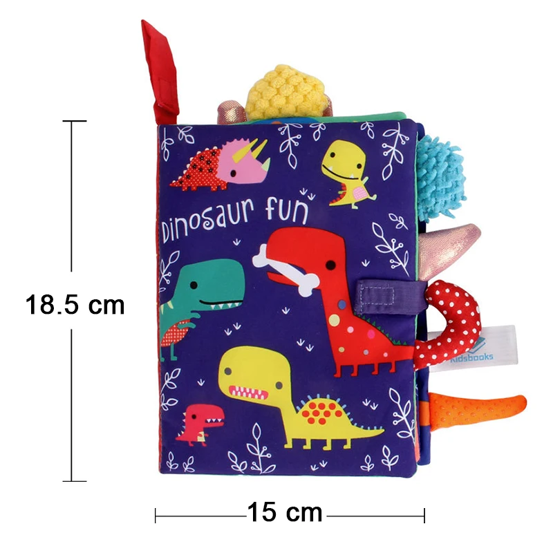 New Baby Rattles Mobiles Toy Soft Animal Cloth Book Newborn Stroller Hanging Bebe Early Learning Educate Baby Toys Kids Gifts