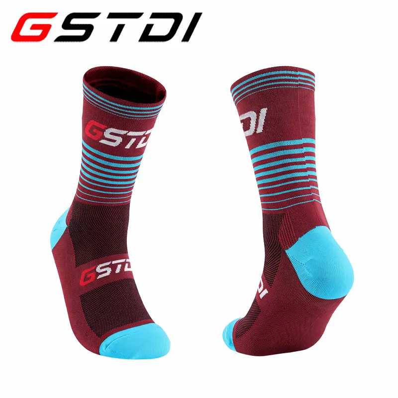 2 Pairs New Cycling Socks Bike Nurse Compression Road Bike Running Mtb Knee-high Outdoor Sports Racing Sport Socks High Quality