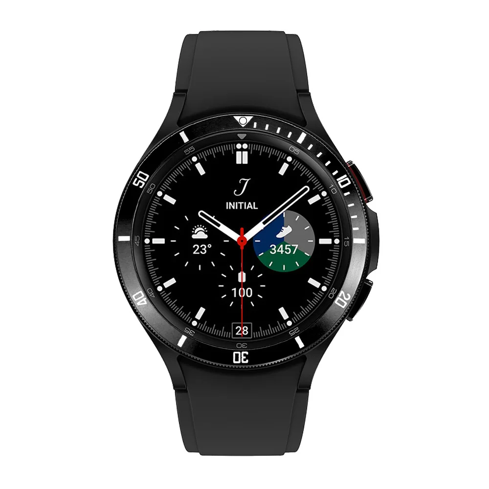 Metal Bezel for Samsung Galaxy Watch 4 6 Classic 47mm 46mm 43mm 42mm Cover Adhesive Case Smart Watch Scale Ring Accessorie