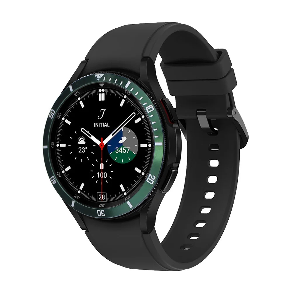 Metal Bezel for Samsung Galaxy Watch 4 6 Classic 47mm 46mm 43mm 42mm Cover Adhesive Case Smart Watch Scale Ring Accessorie