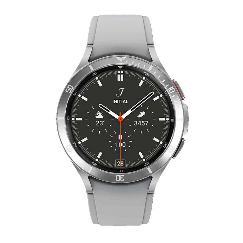 Metal Bezel for Samsung Galaxy Watch 4 6 Classic 47mm 46mm 43mm 42mm Cover Adhesive Case Smart Watch Scale Ring Accessorie