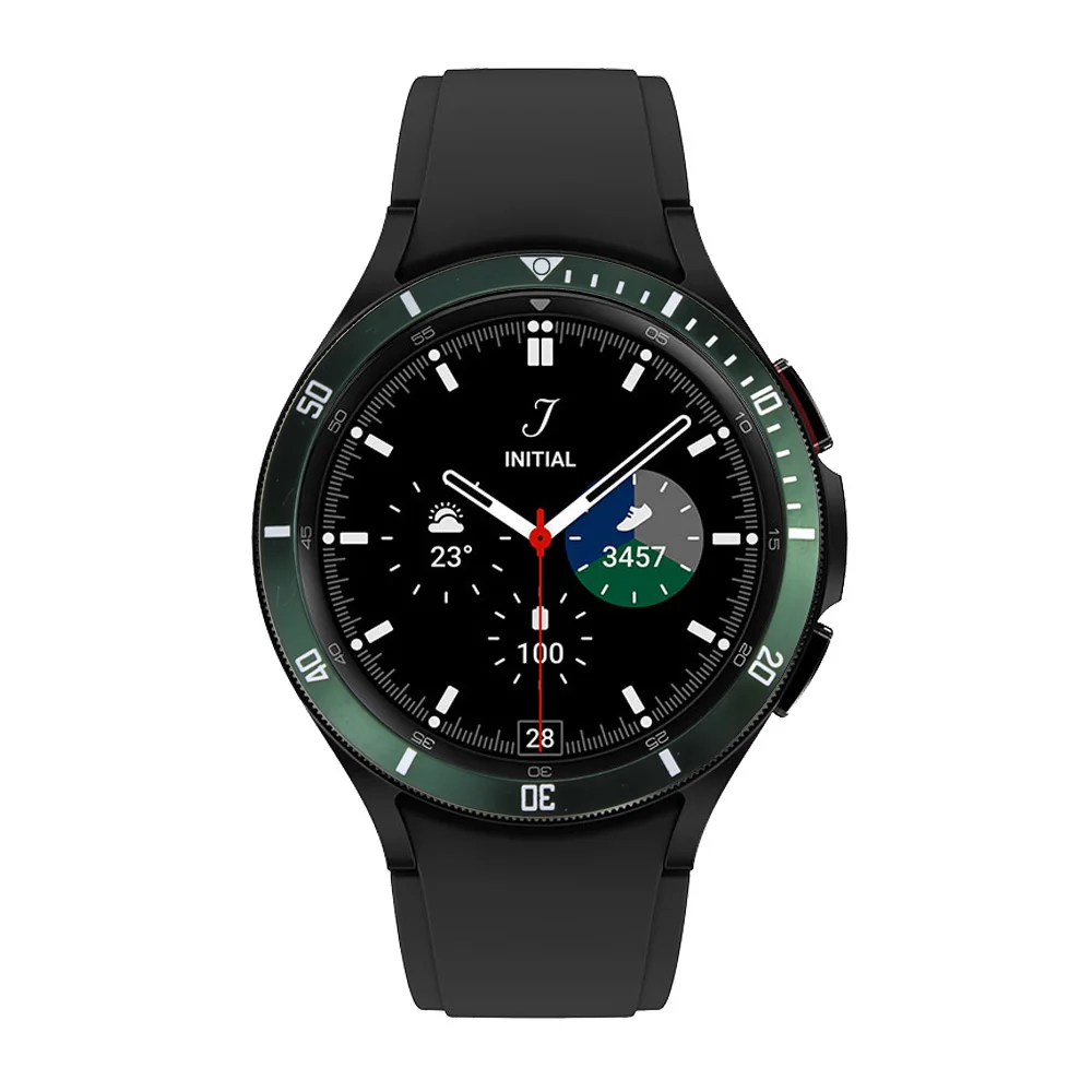Metal Bezel for Samsung Galaxy Watch 4 6 Classic 47mm 46mm 43mm 42mm Cover Adhesive Case Smart Watch Scale Ring Accessorie