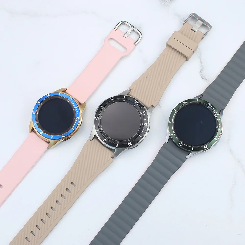 Metal Bezel for Samsung Galaxy Watch 4 6 Classic 47mm 46mm 43mm 42mm Cover Adhesive Case Smart Watch Scale Ring Accessorie