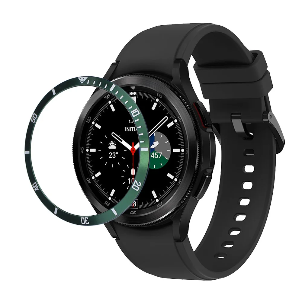 Metal Bezel for Samsung Galaxy Watch 4 6 Classic 47mm 46mm 43mm 42mm Cover Adhesive Case Smart Watch Scale Ring Accessorie