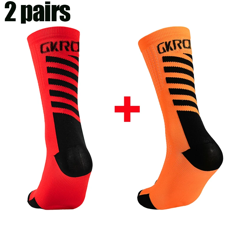 2pairs New Cycling Socks High Quality Compression Men Bike Outdoor Women Running Professional Sports Running