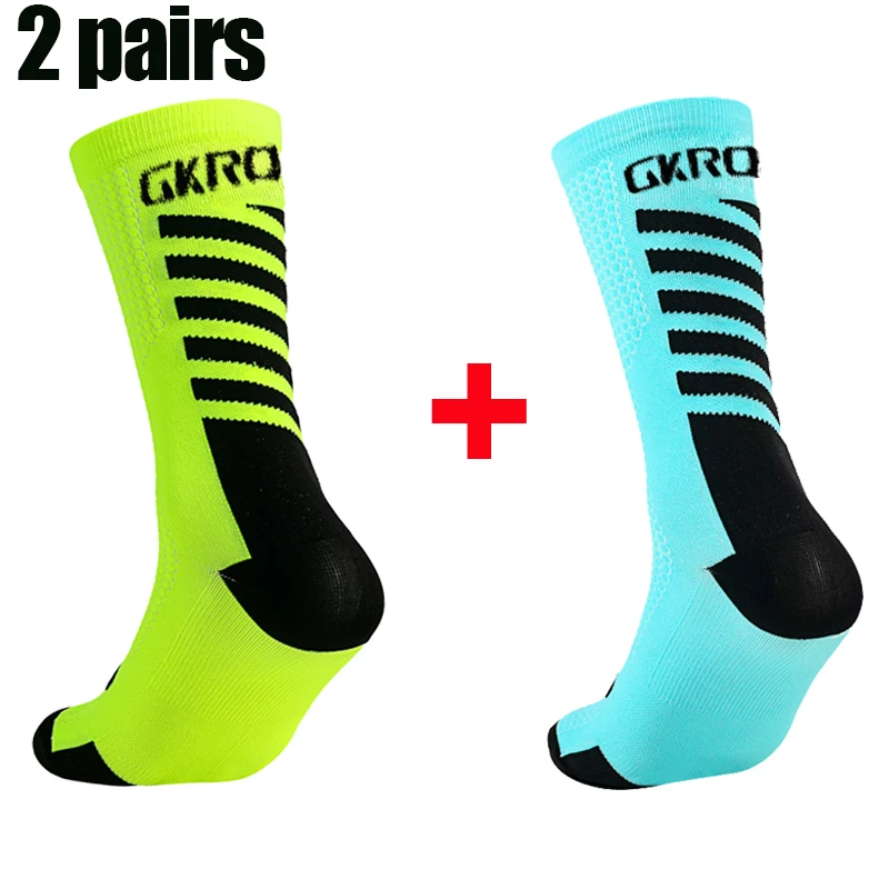 2pairs New Cycling Socks High Quality Compression Men Bike Outdoor Women Running Professional Sports Running