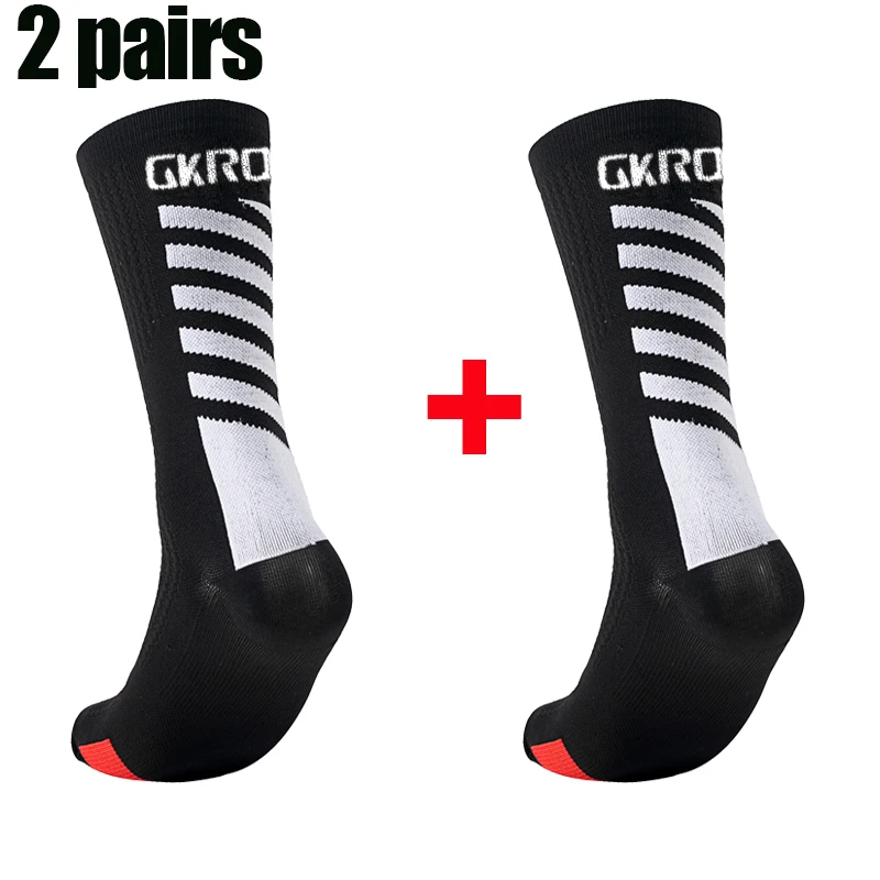 2pairs New Cycling Socks High Quality Compression Men Bike Outdoor Women Running Professional Sports Running