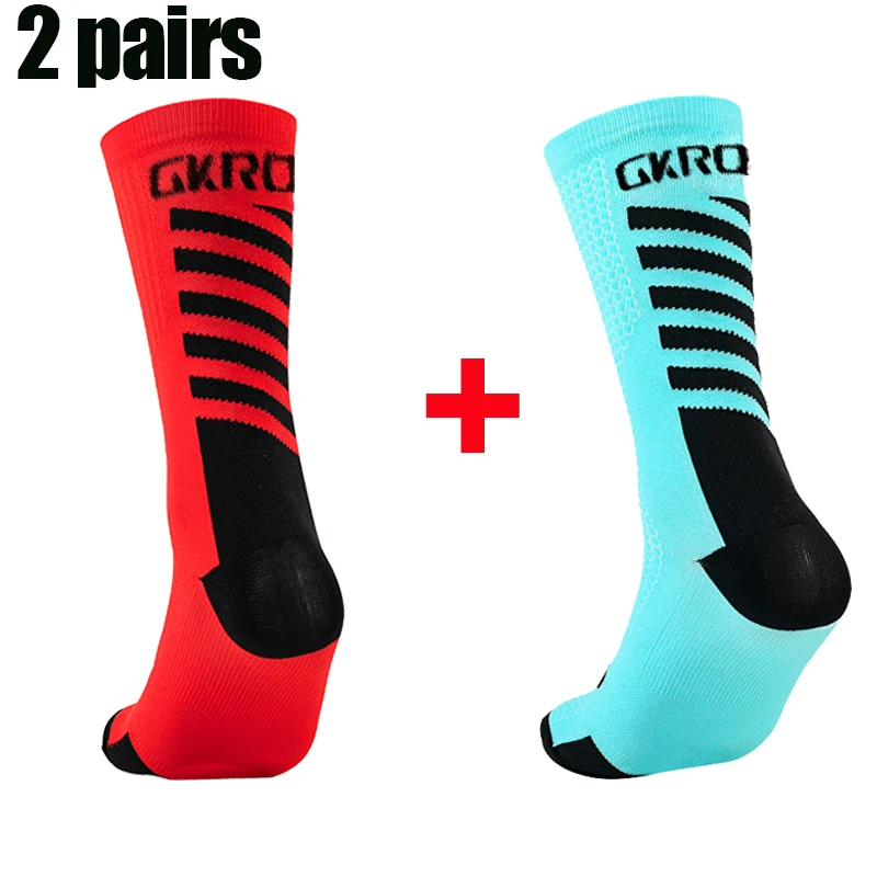 2pairs New Cycling Socks High Quality Compression Men Bike Outdoor Women Running Professional Sports Running