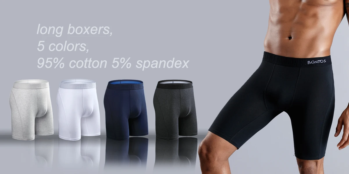 4pcs Man Underwear Cotton Boxer Shorts Sexy Underpants Slip Mens Boxershorts Men's Panties Pack Brand