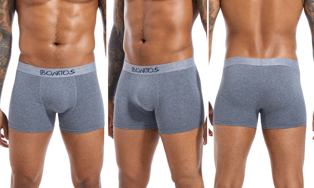 4pcs Man Underwear Cotton Boxer Shorts Sexy Underpants Slip Mens Boxershorts Men's Panties Pack Brand