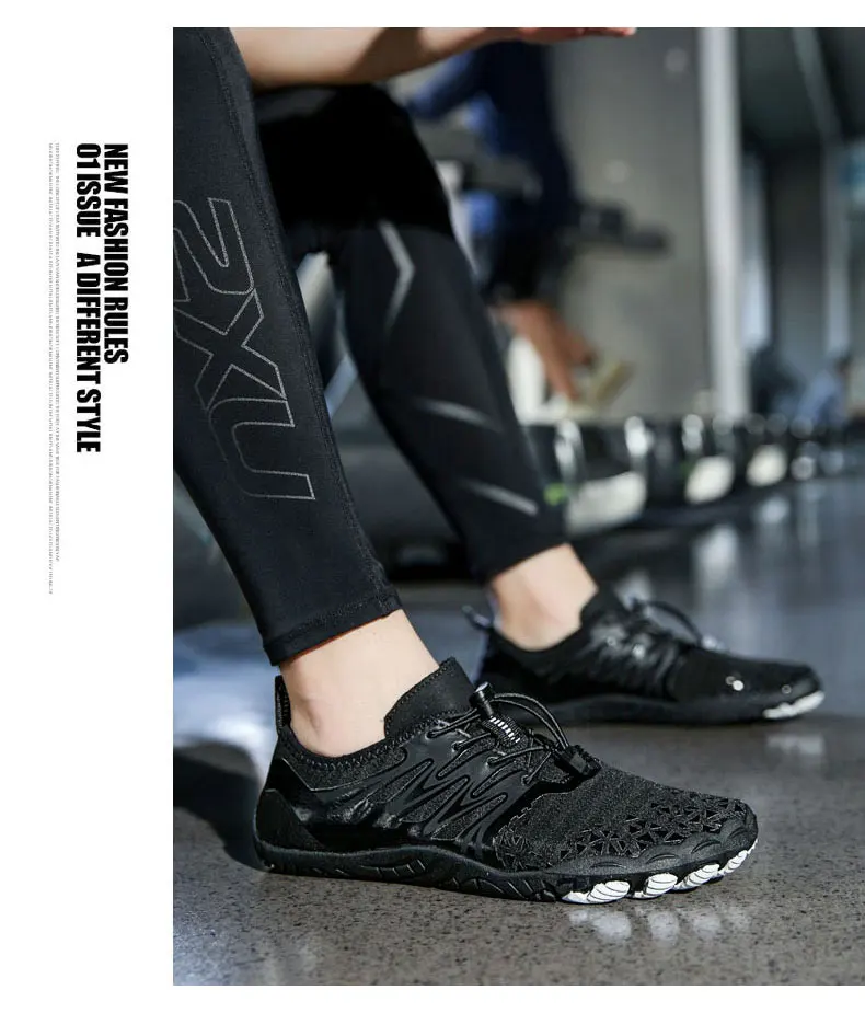 EOCENE Men Women Barefoot Outdoor Sports Aqua Shoes Quick-dry Beach Swimming Fitness Wading Hiking Cycling Water Sneakers Shoes
