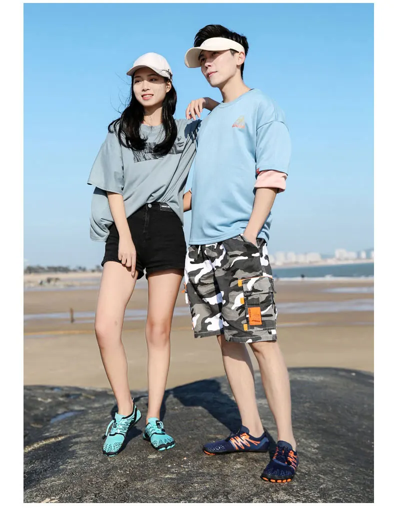EOCENE Men Women Barefoot Outdoor Sports Aqua Shoes Quick-dry Beach Swimming Fitness Wading Hiking Cycling Water Sneakers Shoes