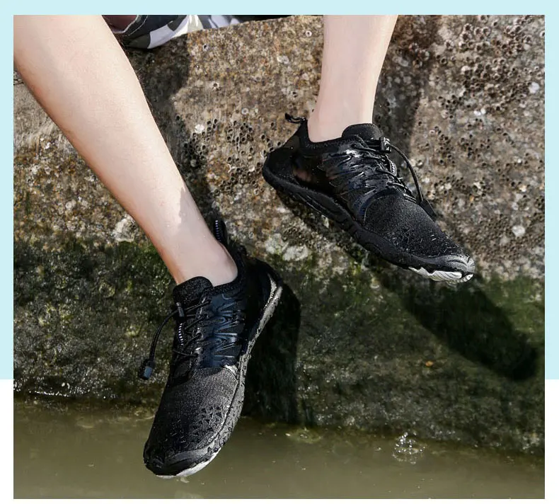 EOCENE Men Women Barefoot Outdoor Sports Aqua Shoes Quick-dry Beach Swimming Fitness Wading Hiking Cycling Water Sneakers Shoes