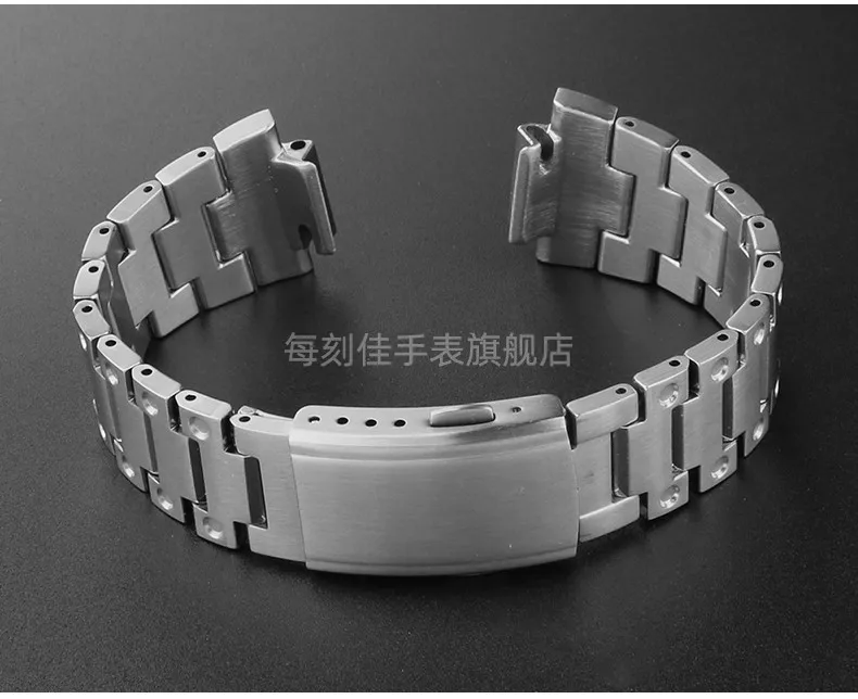 For Casio G-SHOCK metal case strap stainless steel Suit DW5600/GW-M5610/5000 GW-B5600 Modified Cool style Golden black watchband