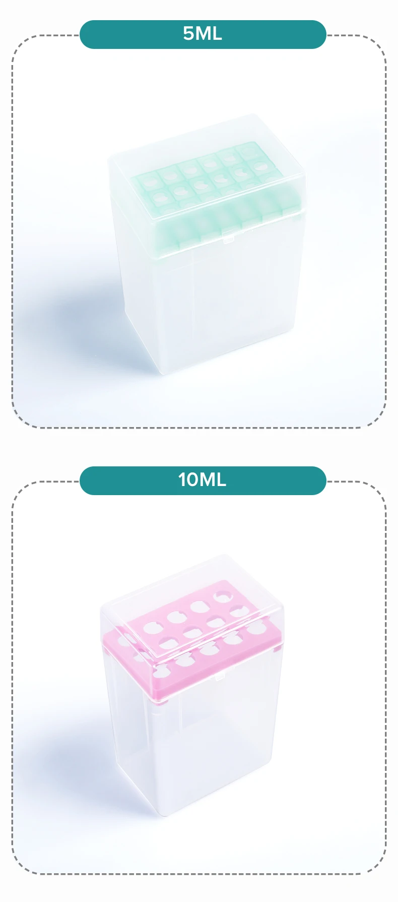 JOANLAB Laboratory Pipette Tip Box 10ul 200ul 1ml 5ml 10ml Micropipette Plastic Pipette Box Laboratory Equipment Supplies