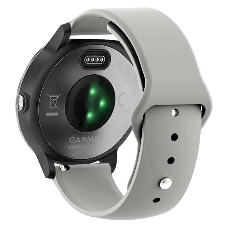 20mm 22mm Silicone Strap For Garmin Vivoactive 3 4 Band Watch Venu 2 SQ Forerunner 645 Wristband Bracelet Garmin Forerunner 245