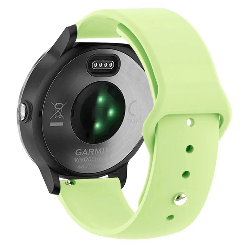 20mm 22mm Silicone Strap For Garmin Vivoactive 3 4 Band Watch Venu 2 SQ Forerunner 645 Wristband Bracelet Garmin Forerunner 245
