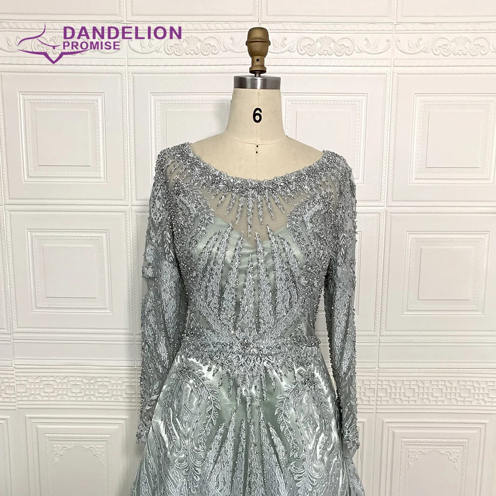 Luxury Handmade Beading Long Sleeve Celebrity Dresses 2020 Dubai Arabic Muslim Elegant Lace Formal Evening Party Gown