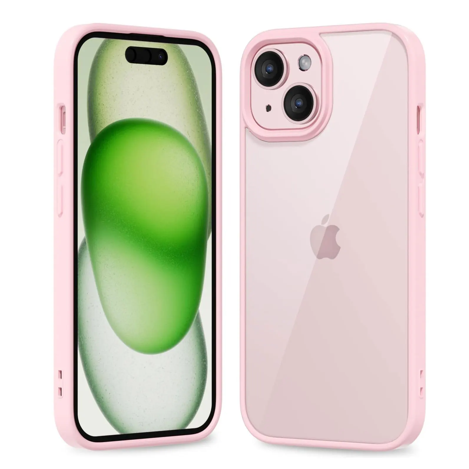 Colour Back Transparent Shockproof Phone Case for iPhone 16 15 14 13 12 11 Pro Max 7 8 Plus XR Xs 12 Mini Silicone Bumper Cover