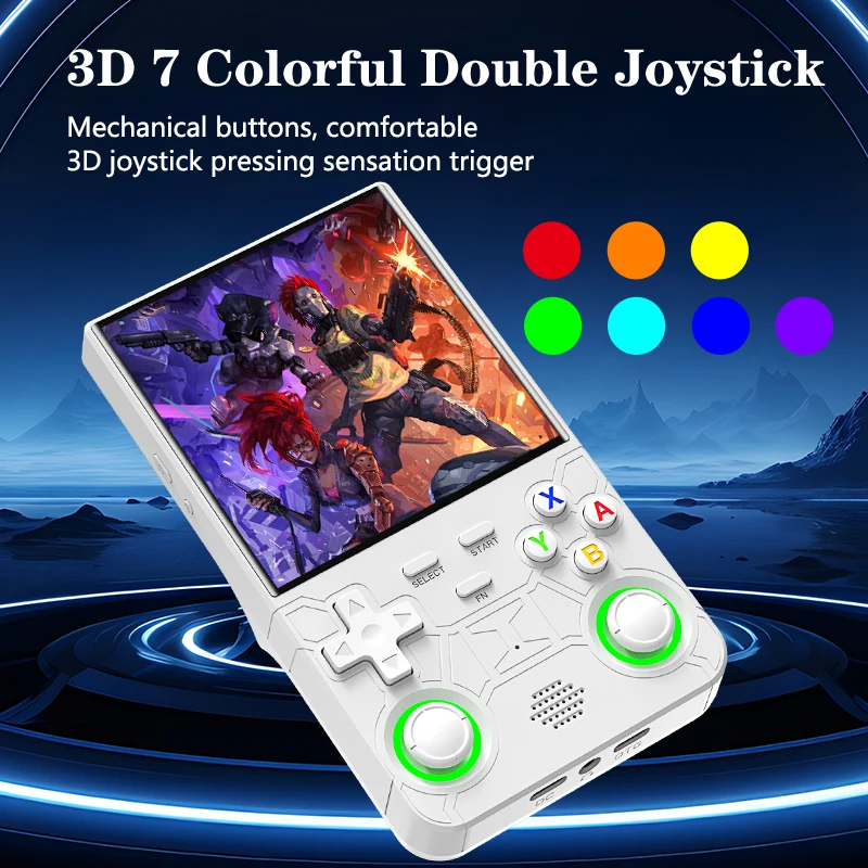 R36 Ultra Pocket Handheld Gaming Hardware, WIFI Supported, 4 Inch IPS Display, Open‑Source Retro Portable Game Device