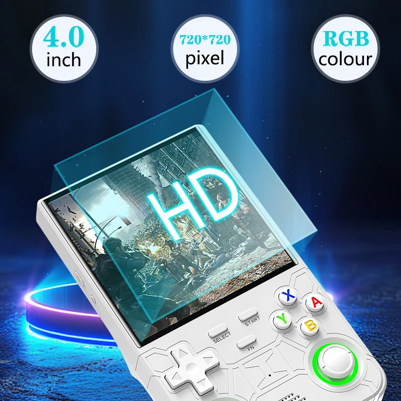 R36 Ultra Pocket Handheld Gaming Hardware, WIFI Supported, 4 Inch IPS Display, Open‑Source Retro Portable Game Device