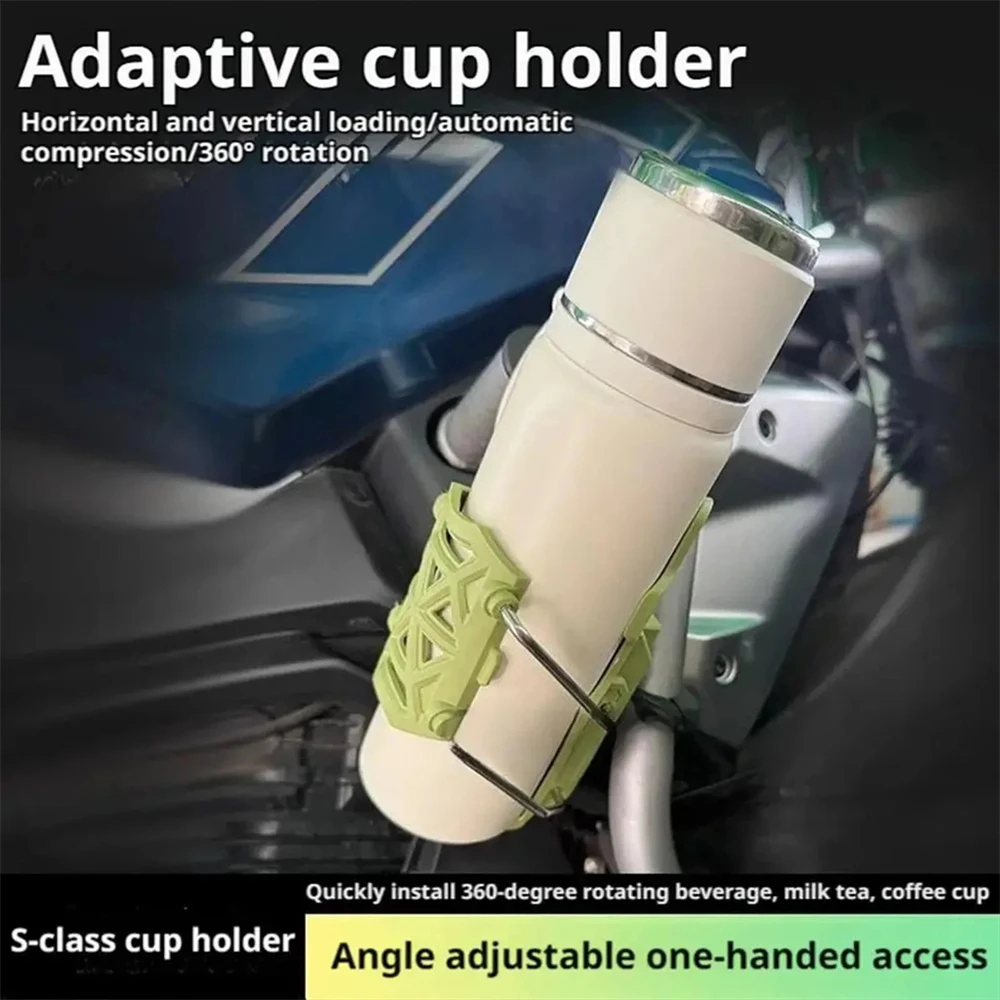 Adjustable Motorcycle Bike Cup Holder Handlebar Water Bottle Bike Mount For 32-77mm For Harley Honda Suzuki Yamaha,Kawasaki KTM