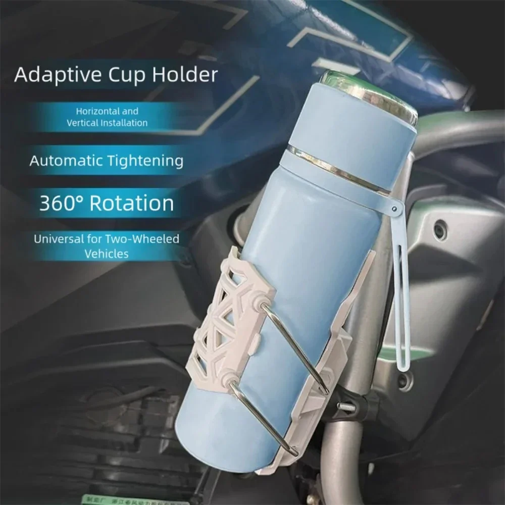 Adjustable Motorcycle Bike Cup Holder Handlebar Water Bottle Bike Mount For 32-77mm For Harley Honda Suzuki Yamaha,Kawasaki KTM