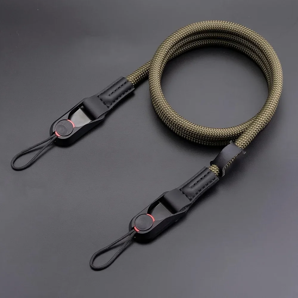 Quick Release Round Rope Camera Strap Fast Detachable Shoulder Strap for DSLR Mirrorless Camera Adjustable Camera Neck Strap