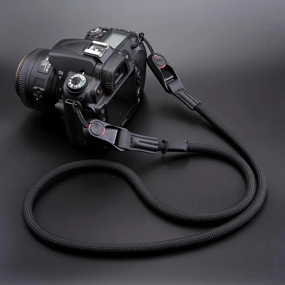 Quick Release Round Rope Camera Strap Fast Detachable Shoulder Strap for DSLR Mirrorless Camera Adjustable Camera Neck Strap
