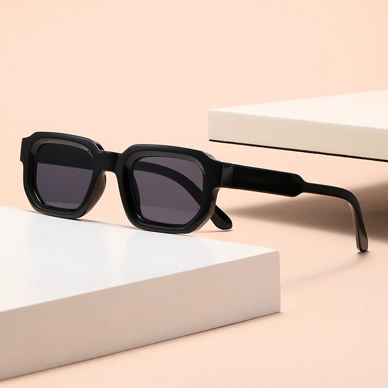 6PCS/Set Women Vintage Rectangle Frame Sunglasses Fashion Retro Sun Glasses Luxury Brand Design Glasses Eyewear Men Goggle
