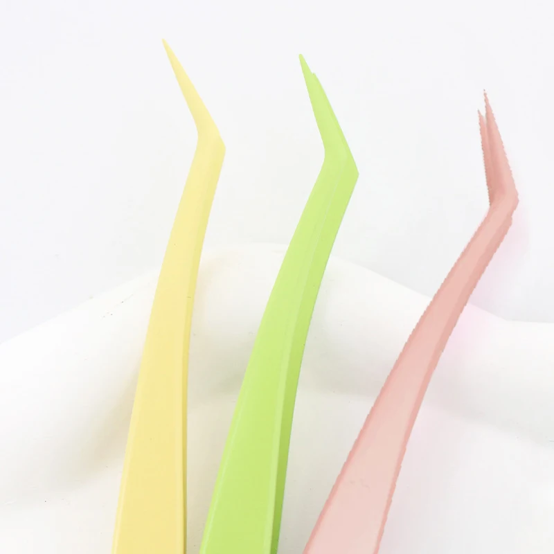 Anti-Stick Applicator No Glue Eyelashes Non Stick Coated Stainless Steel Tweezer Glue-free Eyelashes Beginner-Friendly Tools