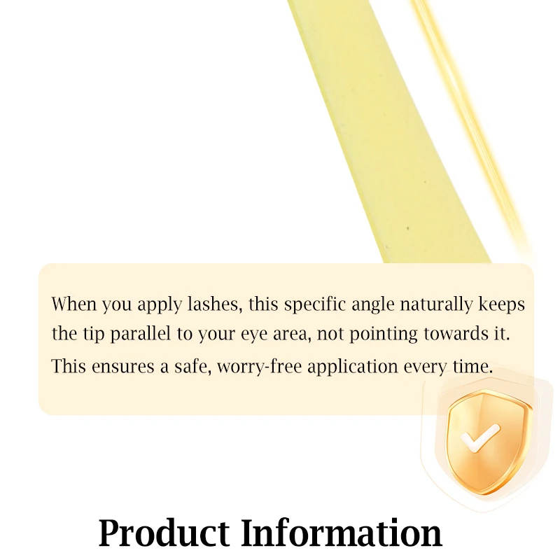 Anti-Stick Applicator No Glue Eyelashes Non Stick Coated Stainless Steel Tweezer Glue-free Eyelashes Beginner-Friendly Tools
